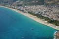 Aerial View of Alanya Town in Antalya, Turkiye