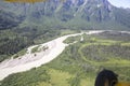 Aerial view of alaskan wilderness