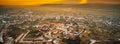 Aerial view of Alba Iulia city and fortress from Transylvania, Romania Royalty Free Stock Photo