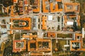 Aerial view of Alba Iulia city and fortress from Transylvania, Romania Royalty Free Stock Photo