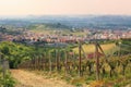 Aerial view on Alba from surrounding hills.