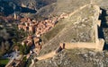 Aerial view of Albarracin, Aragon, Spain Royalty Free Stock Photo