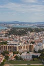 Aerial view of Almada municipality near Lisbon, Portugal Royalty Free Stock Photo