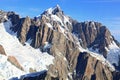 Aerial view alpine alps Royalty Free Stock Photo