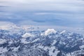 Alps in Austrian, aerial view Royalty Free Stock Photo