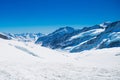 Aerial view of the Alps mountains in Switzerland Royalty Free Stock Photo