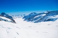 Aerial view of the Alps mountains in Switzerland Royalty Free Stock Photo