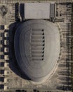 Aerial view of Altice Arena, a concert stadium in Oriente district, Lisbon, Portugal