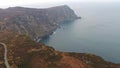 Aerial view of the amazing seacliffs at Horn Head in Donegal - Ireland