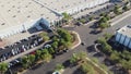 Aerial View of the the Amazon Logistics, fulfillment building