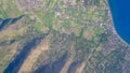 Aerial view of Amed bay coastline. Indonesia, Bali Royalty Free Stock Photo