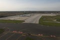 Aerial View of American Airlines Aircrafts Parked at PHL Airport