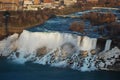 Aerial view of American Falls of Niagara Falls Royalty Free Stock Photo