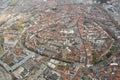 Aerial view of Amersfoort historic centre Royalty Free Stock Photo