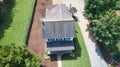 Aerial view of an Amish Farm House Royalty Free Stock Photo