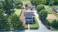 Aerial view of an Amish Farm House Royalty Free Stock Photo