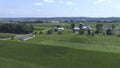 Aerial View of an Amish One Room School House Royalty Free Stock Photo