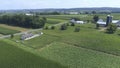 Aerial View of an Amish One Room School House Royalty Free Stock Photo