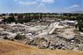 Aerial view of Ancient Beit Shean Royalty Free Stock Photo