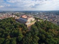 Aerial view of ancient castle Spilberk Royalty Free Stock Photo