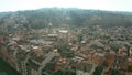 Aerial view of ancient Forte di Belvedere, Palazzo Pitti palace and riverfront houses in Florence, Italy Royalty Free Stock Photo