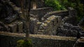 Aerial view of the ancient Inca city of Machu Picchu in the Cusco Region of Peru Royalty Free Stock Photo