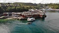 Aerial view of Angelmo market at Puerto Montt, Chile Royalty Free Stock Photo