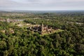 Aerial View of Angkor Wat Temple, Siem Reap, Cambodia Royalty Free Stock Photo