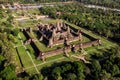 Aerial View of Angkor Wat Temple, Siem Reap, Cambodia Royalty Free Stock Photo