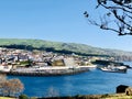 Aerial View of Angra do Heroismo, Terceira, Portugal