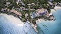 Aerial view of Anguilla Beach Royalty Free Stock Photo