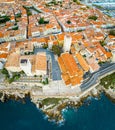 Aerial view of Antibes, a resort town between Cannes and Nice on the French Riviera Royalty Free Stock Photo