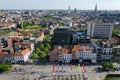 Aerial view of Antwerp city