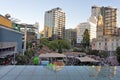 Aerial view of Aotea Square in Auckland New Zealand