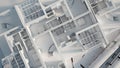 Aerial view of apartment mock up Royalty Free Stock Photo