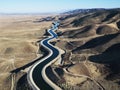 Aerial view of aqueduct