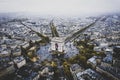 Aerial view of Arc de Triomphe, Paris Royalty Free Stock Photo