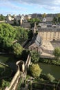 view of the architecture of Luxembourg city Royalty Free Stock Photo