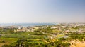 Aerial view of architecture of old town Alcudia, Palma de Mallorca, Spain Royalty Free Stock Photo