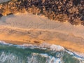 Aerial view of Aregno beach in Corsica Royalty Free Stock Photo