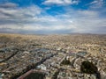Aerial view of Arequipa city in Peru.