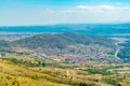 Aerial view of Argos Orestiko town in Greece