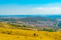 Aerial view of Argos Orestiko town in Greece Royalty Free Stock Photo