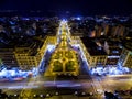 Aerial view of Aristotelous Square and the city of Thessaloniki Royalty Free Stock Photo