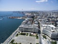 Aerial view of Aristotelous Square in Thessaloniki. Greece Royalty Free Stock Photo