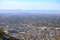 Aerial view of Arizona Capital City of Phoenix from North Mountain toward South mountains Royalty Free Stock Photo