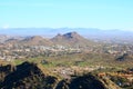 Aerial view of Arizona Capital City of Phoenix from North Mountain Royalty Free Stock Photo