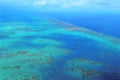 Aerial view of arlington coral reef at the Great Barrier Reef Queensland Australia Royalty Free Stock Photo