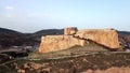 Aerial view of Arnedo Castle in La Rioja, Spain.