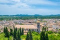 Aerial view of Arta with Parroquia d'Arta, Mallorca, Spain Royalty Free Stock Photo